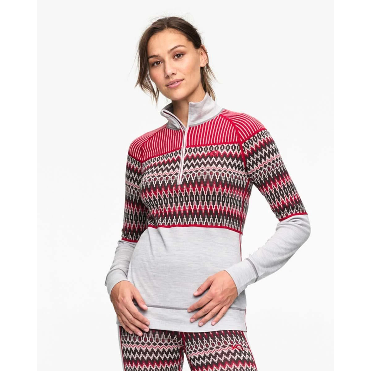 Kari Traa Silja Wool Baselayer Half Zip Top