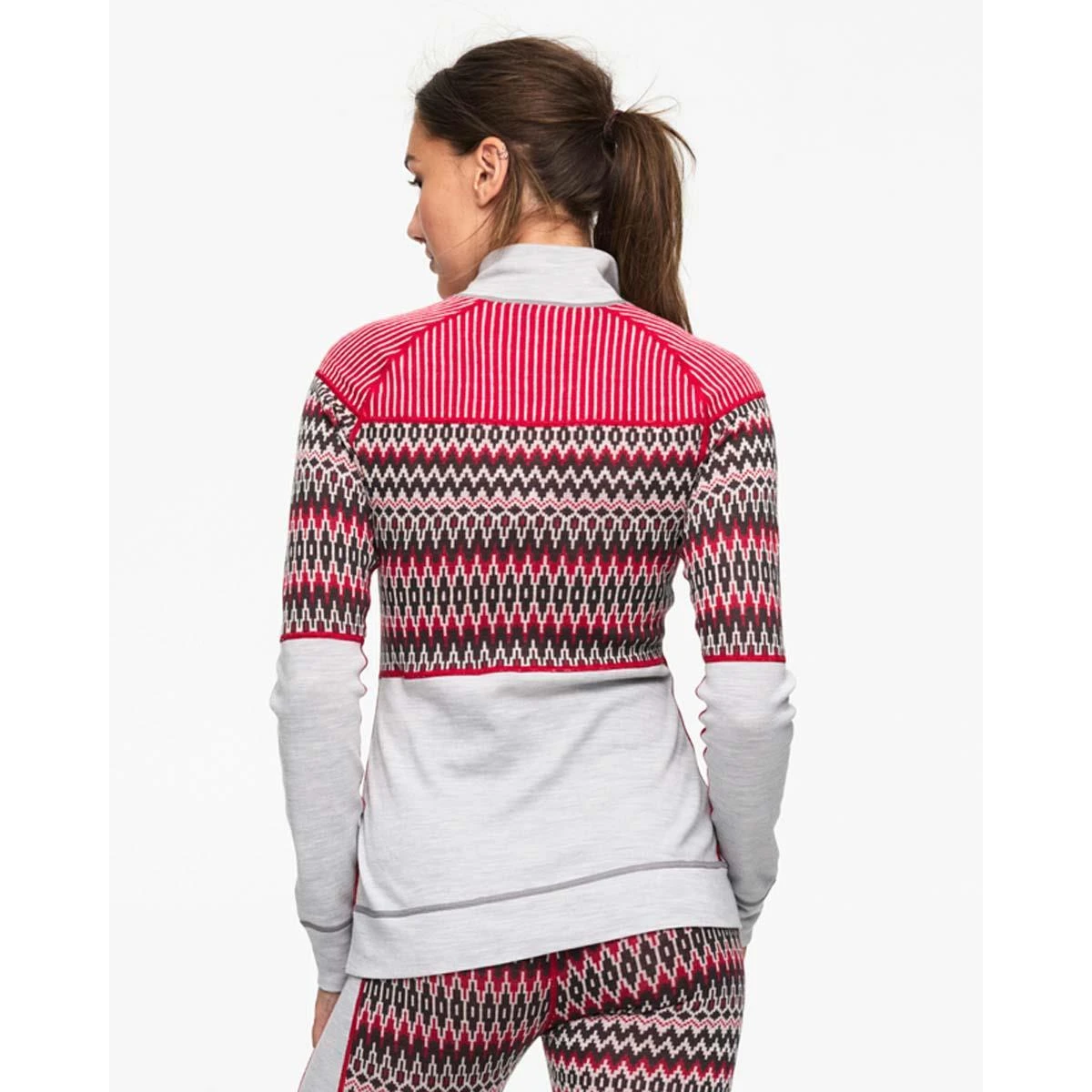 Kari Traa Silja Wool Baselayer Half Zip Top - Image 2