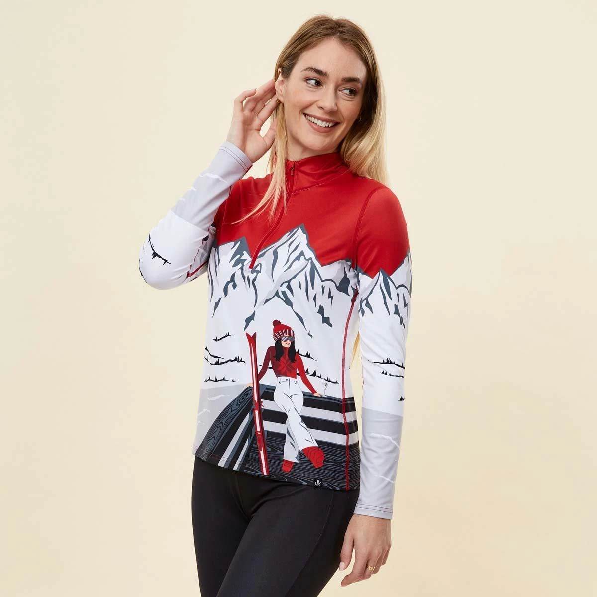 Krimson Klover Women's Apres Anyone 1/4 Zip Base Layer Top