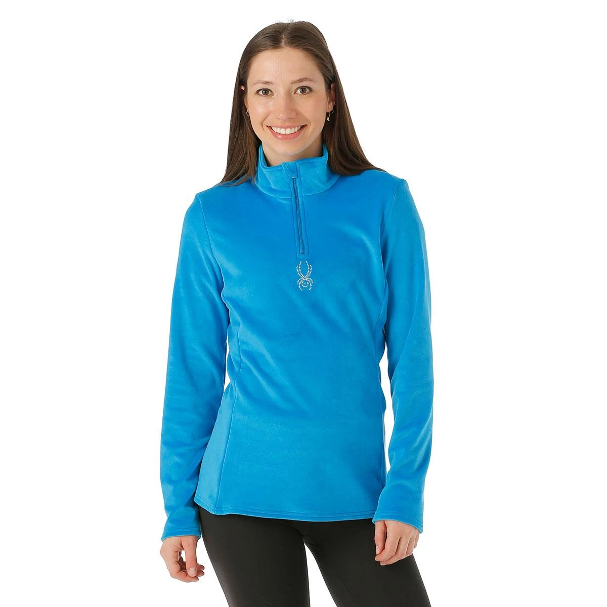 Spyder Women's Shimmer Bug Zip T-Neck - Image 5